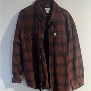 Carhartt Men's Brown Plaid Shirt XL